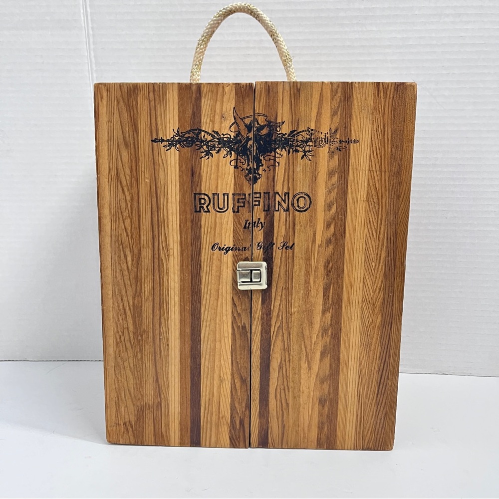 Ruffino Italy Wooden Wine Box